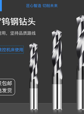 硬质合金钨钢钻头大全高硬度涂层麻花加长进口不锈钢打孔直柄钻咀