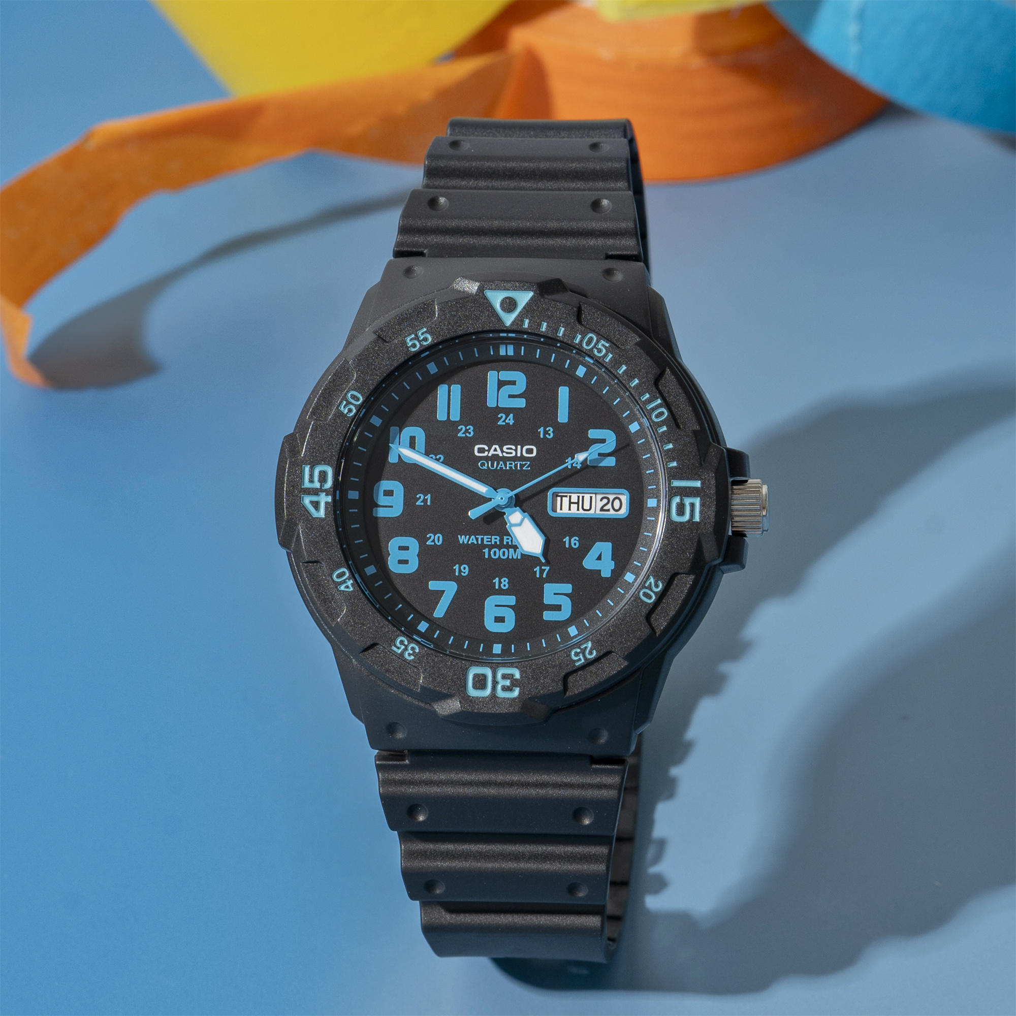 卡西欧(CASIO)手表 百搭休闲运动防水儿童学生表 MRW-200H-2B