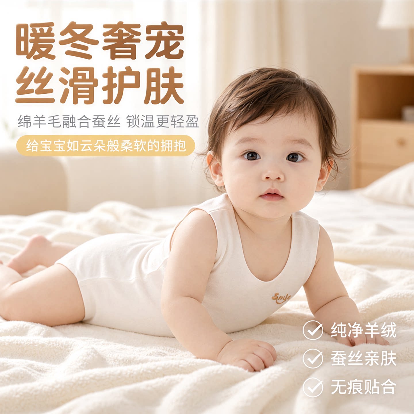 5A抗菌儿童德绒背心秋冬季坎肩图片