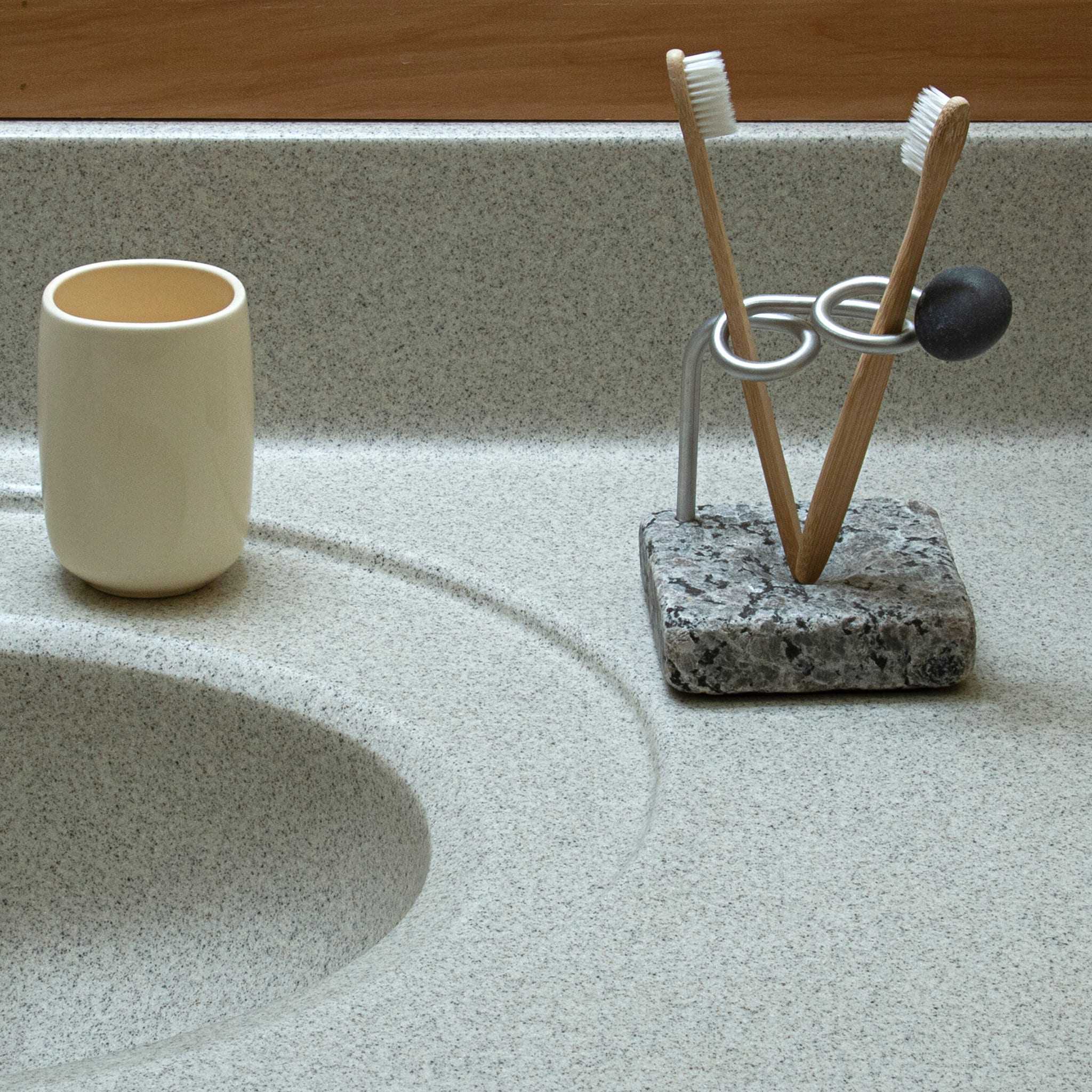 百十来·方防花岗岩牙刷架轻奢不锈钢牙具收纳置物架卫生间牙刷座,家庭/个人清洁工具,牙刷架/牙具座,淘宝优惠券,粉丝福利购,淘宝优惠卷