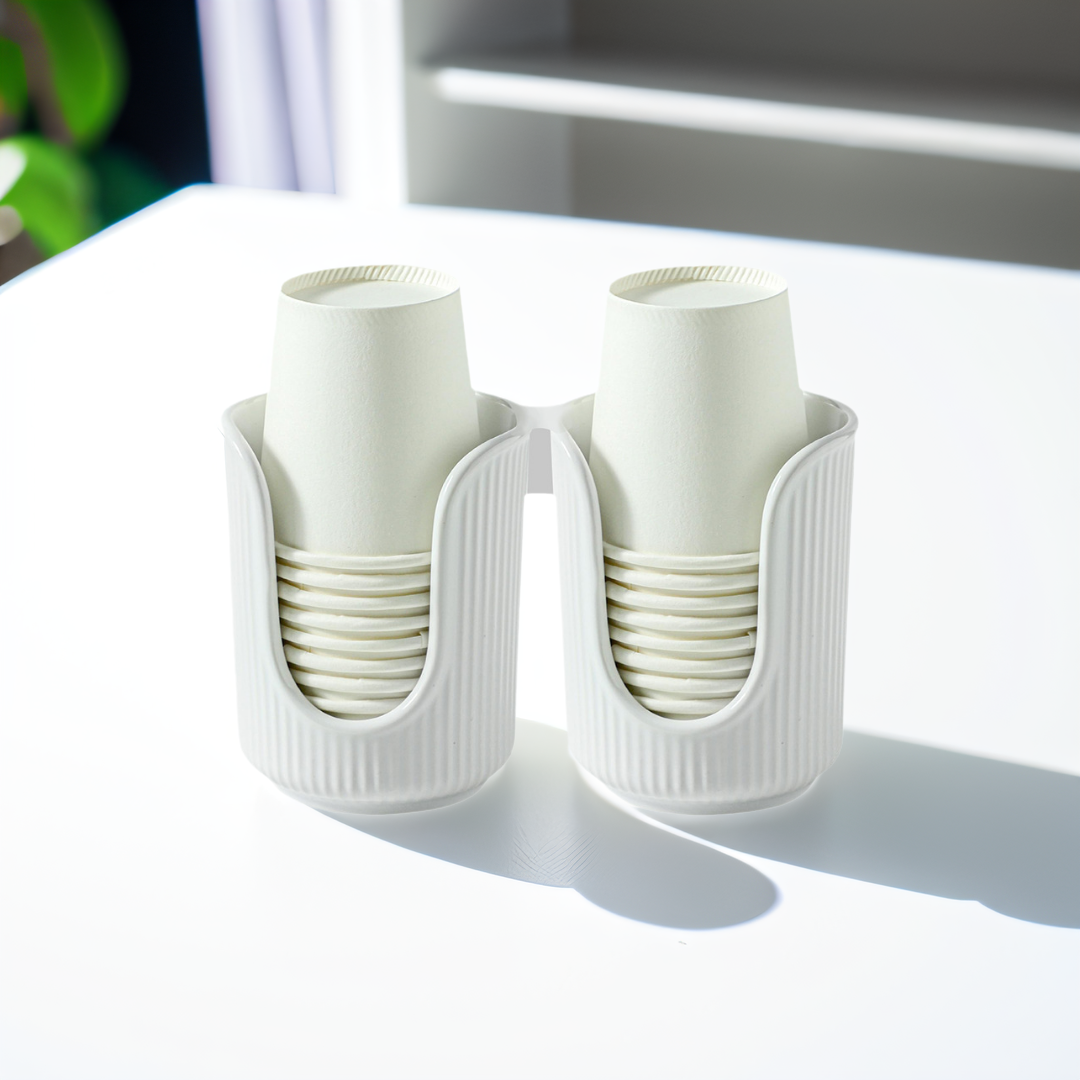 纸杯架家用饮水机奶茶咖啡店一次性取杯器吧台商用桌面收纳架