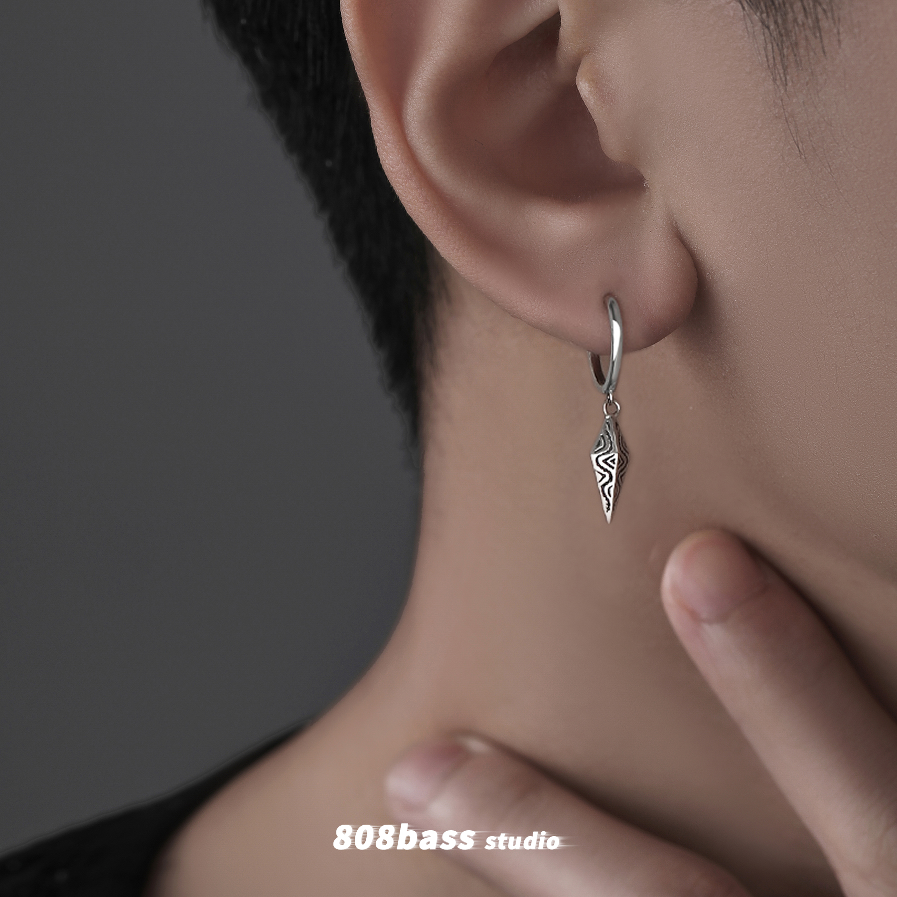 冷淡风小众男复古设计感耳环耳饰