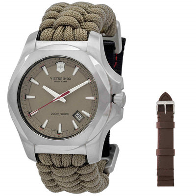 Victorinox INOX Paracord 男手表伞绳表带石英瑞士腕表 241761.1