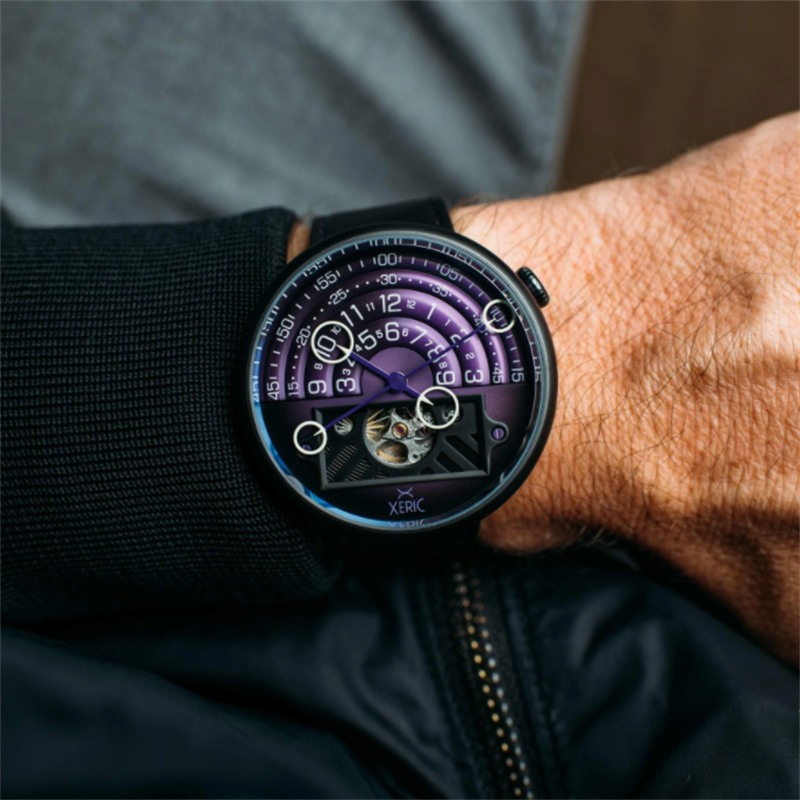 正品xeric halograph ii全新限量版夜光男新款紫色自动机械手表