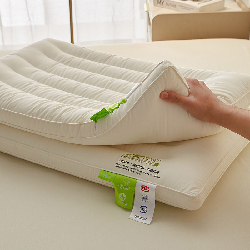 儿童超柔软枕头单个装成人护颈枕深度睡眠专用幼儿园纯棉宝宝枕芯