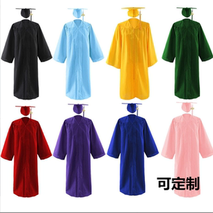美国式大学毕业袍学士服整套硕士毕业典礼服成人学校服定制跨境