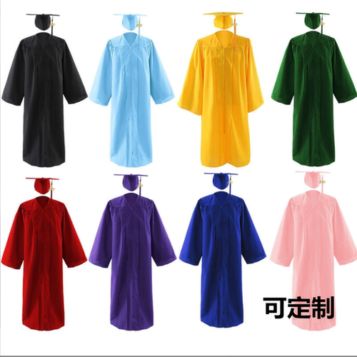 美国式大学毕业袍学士服定制