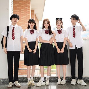 初中学生诗歌朗诵大合唱演出服高中生毕业班服运动会集体表演服装