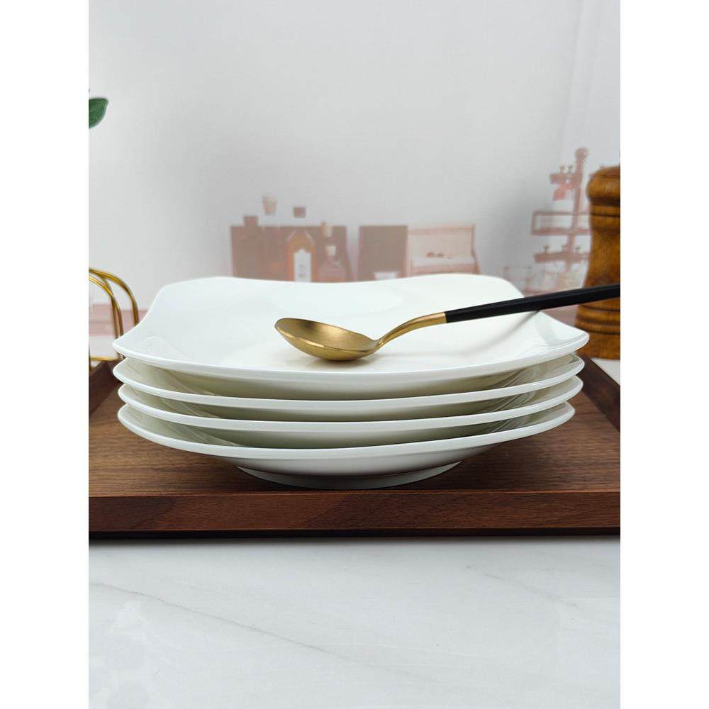 景德镇陶瓷盘子菜盘家用2025新款白色餐具瓷盘方盘装菜碟子深中式,餐饮具,盘,淘宝优惠券,粉丝福利购,淘宝优惠卷