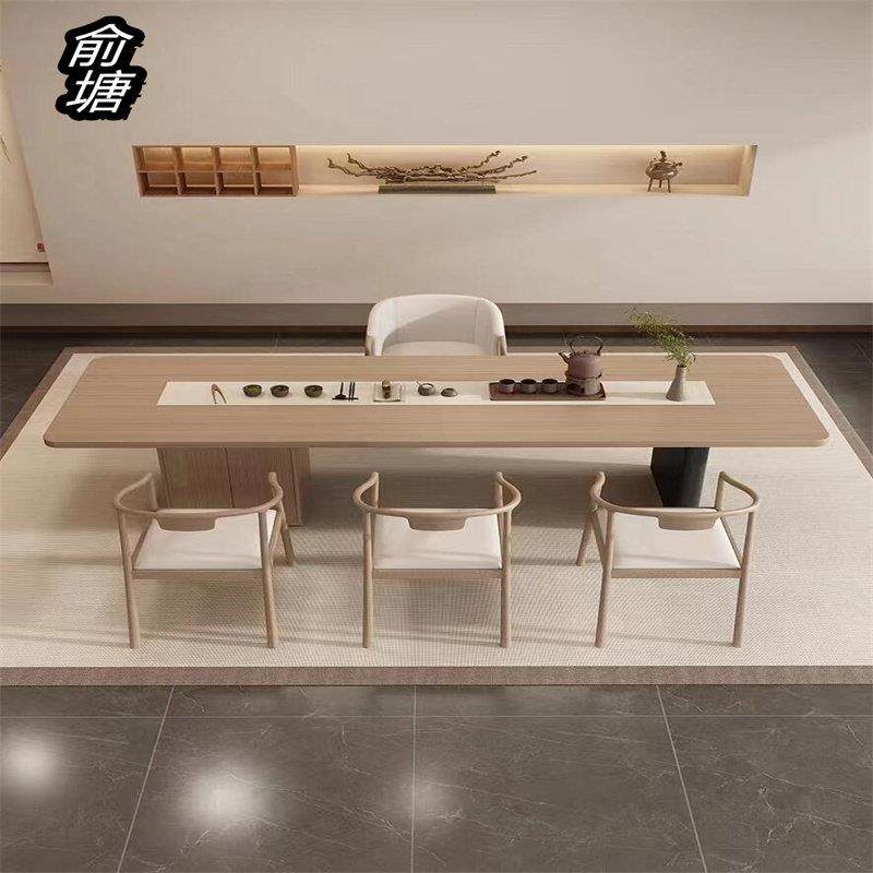 新中式实木茶桌椅组合现代轻奢白蜡木茶台功夫茶禅意茶馆泡茶桌子,住宅家具,家用茶台/茶桌,淘宝优惠券,粉丝福利购,淘宝优惠卷