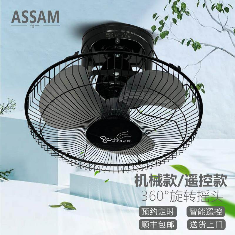 吸顶扇吊扇16寸12寸20寸宿舍工厂大功率风扇电器遥控摇头楼顶扇