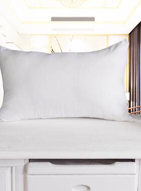 2025新白色珠光浆常规尺寸通用舒适枕芯1对白色纯色PP棉枕头一对