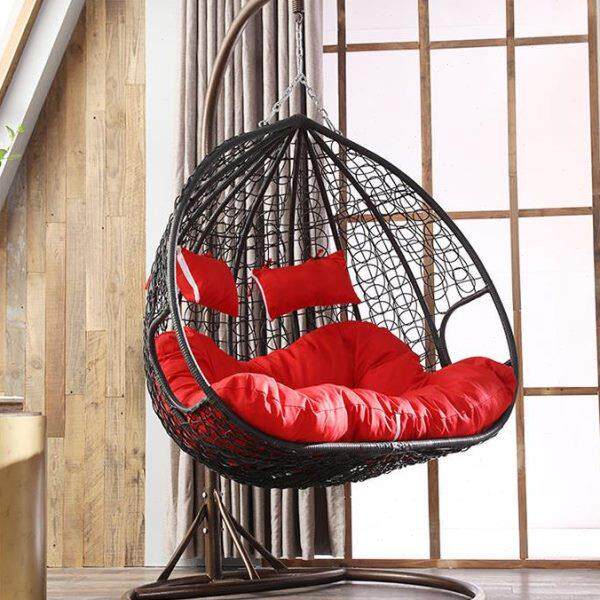 吊床铁艺户外吊椅秋千室内懒人藤椅家用鸟巢摇篮庭院室外阳台吊篮