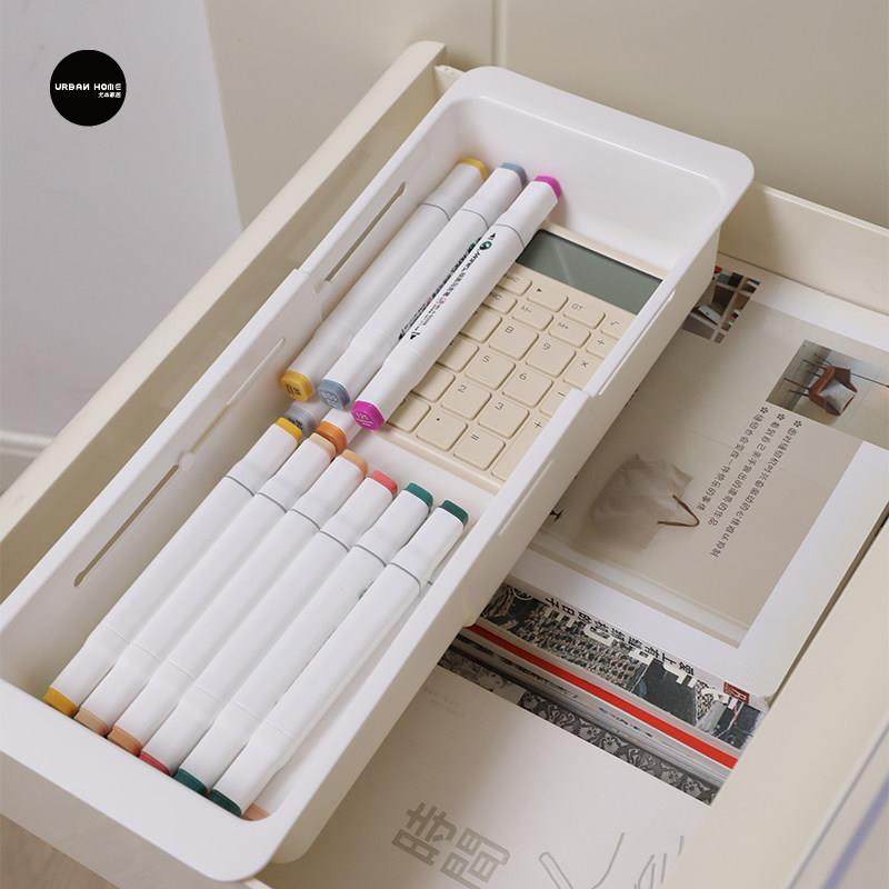 尤本家居抽屉上下分层收纳盒伸缩整理盒厨房深抽屉内置挂式分隔盒,收纳整理,桌面收纳盒,淘宝优惠券,粉丝福利购,淘宝优惠卷