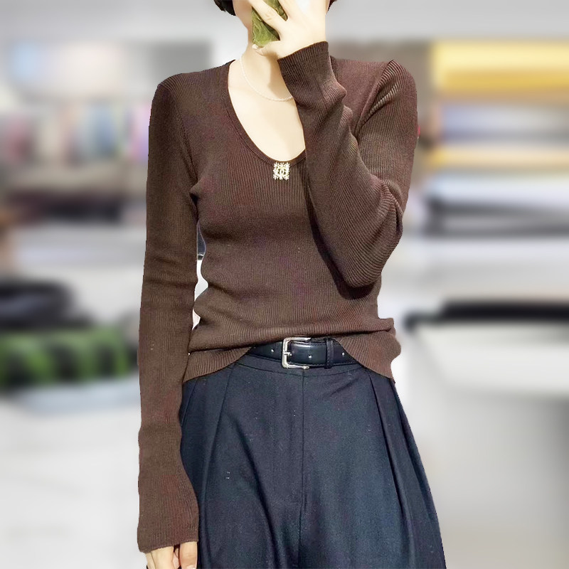 2026新款圆领修身性感今年流行漂亮毛衣羊毛长袖针织衫上衣女,女装/女士精品,羊绒衫,淘宝优惠券,粉丝福利购,淘宝优惠卷