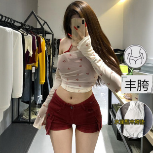 性感紧身显瘦热裤 李李服饰低腰工装 新款 女2026夏季 丰胯牛仔短裤