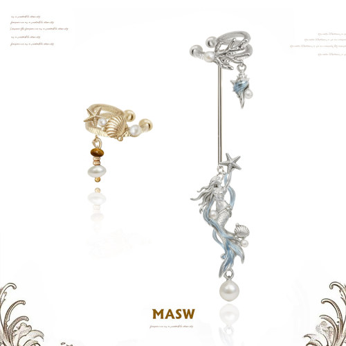 MASW麻秀轻奢深海传说无耳洞耳夹
