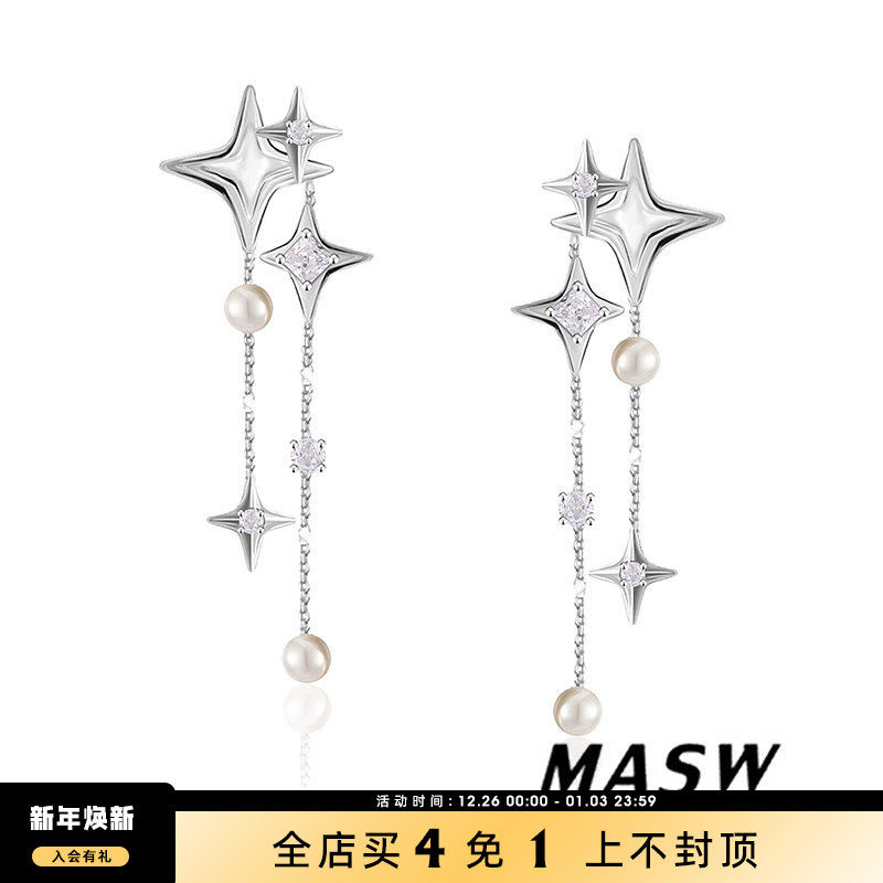 MASW麻秀甜美精致女原创设计耳环