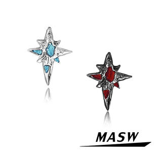 MASW麻秀原创设计S925银轻奢精致星系耳钉小众高级感通勤百搭耳饰