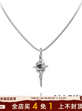 MASW麻秀原创设计欧美金属风街头嘻哈毛衣链潮酷项链卫衣链M1570