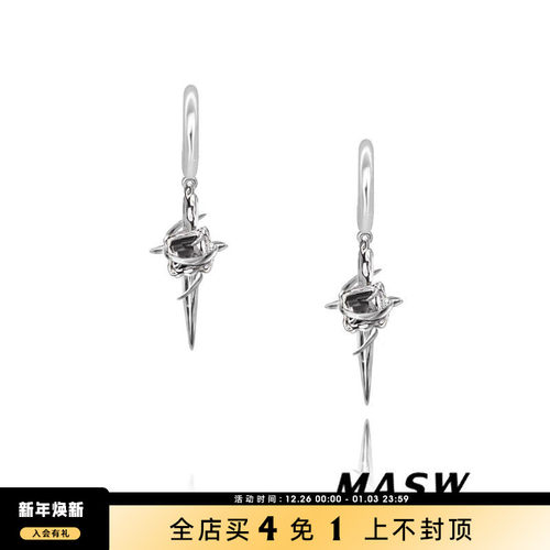 MASW麻秀原创设计街头潮酷女耳环