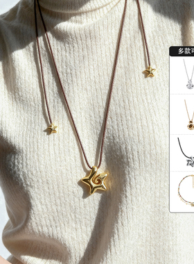 MASW麻秀慵懒风不星星毛衣链福禄葫芦长项链秋冬
