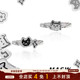 MASW麻秀原创设计925纯银猫咪交响乐涂鸦戒指创意卡通新款 食指戒