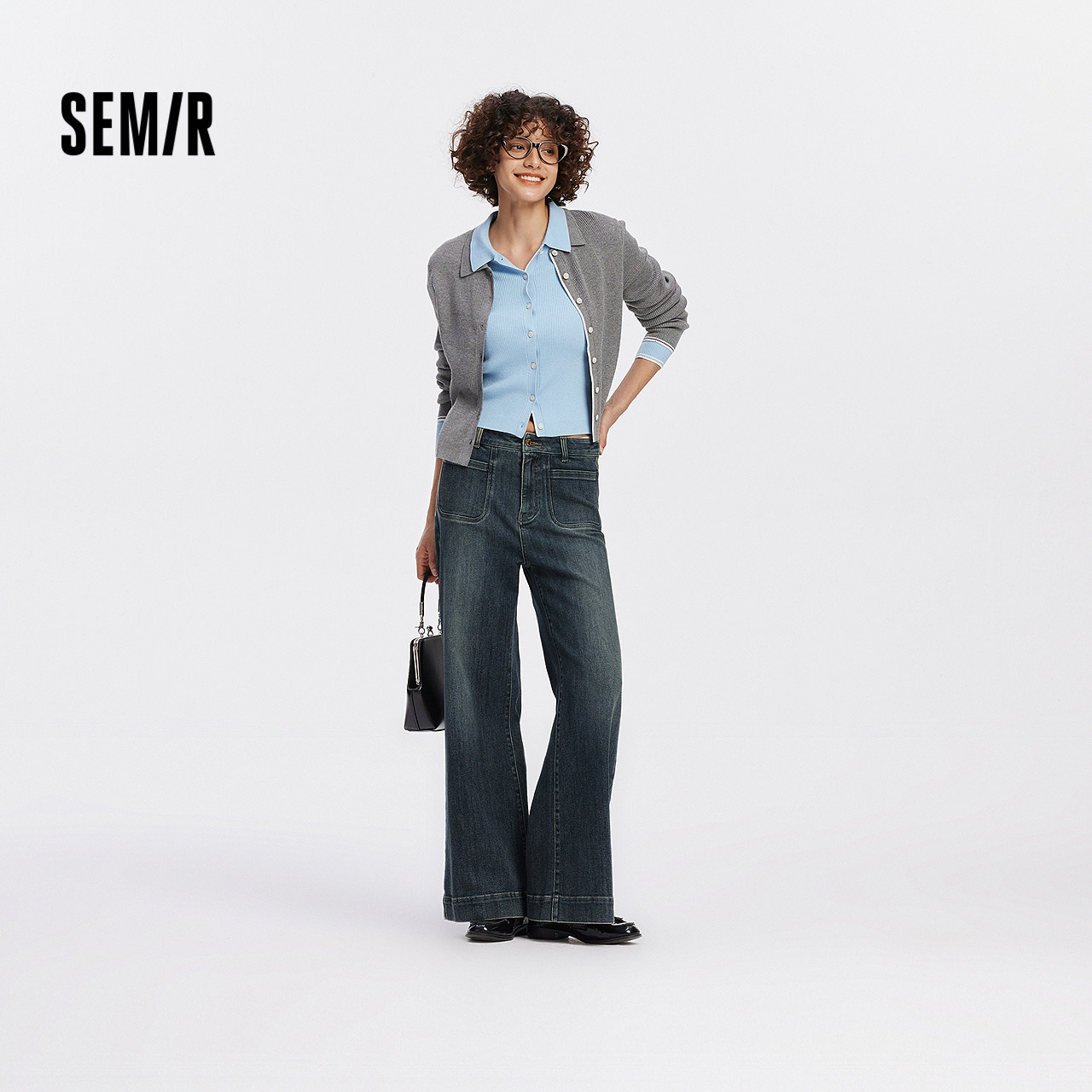 森柔牛仔|商场同款森马牛仔裤女宽松长裤秋季2025新款简约阔腿裤,女装/女士精品,牛仔裤,淘宝优惠券,粉丝福利购,淘宝优惠卷