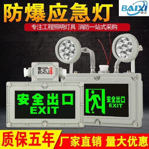 防爆应急灯led照明灯双头指示灯