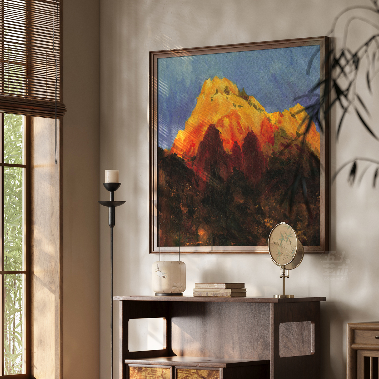 发财好寓意客厅装饰画中古风挂画