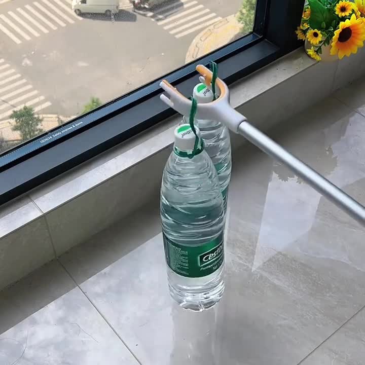 重力自锁防脱落撑衣杆家