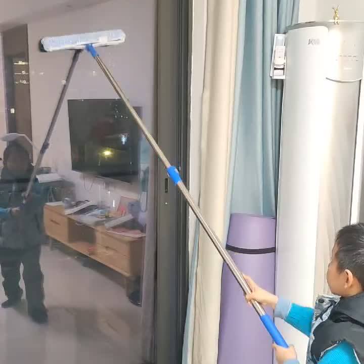 玻璃神器家用加长伸缩窗户刮水器双面洗门头高层外墙保洁清洁工具