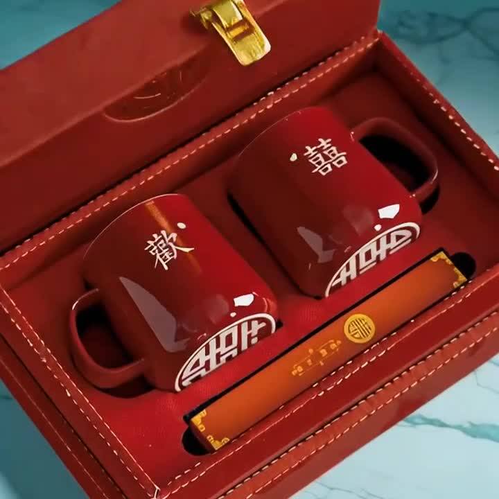 结婚漱口杯一对牙刷杯套