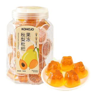 KOHOJO卡贺家秋梨枇杷果冻琵琶膏雪梨果冻解馋零食0脂0蔗糖儿童润