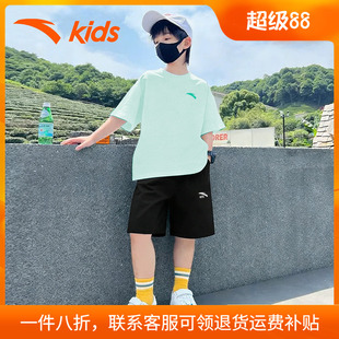 安踏童装男童运动套装2026夏季新款官方旗舰儿童薄款速干短袖夏装