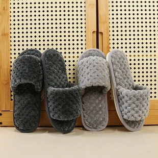 一字麦穗仙女风毛毛新款 毛绒绒外穿女 懒人2023棉拖空调房秋季 拖鞋