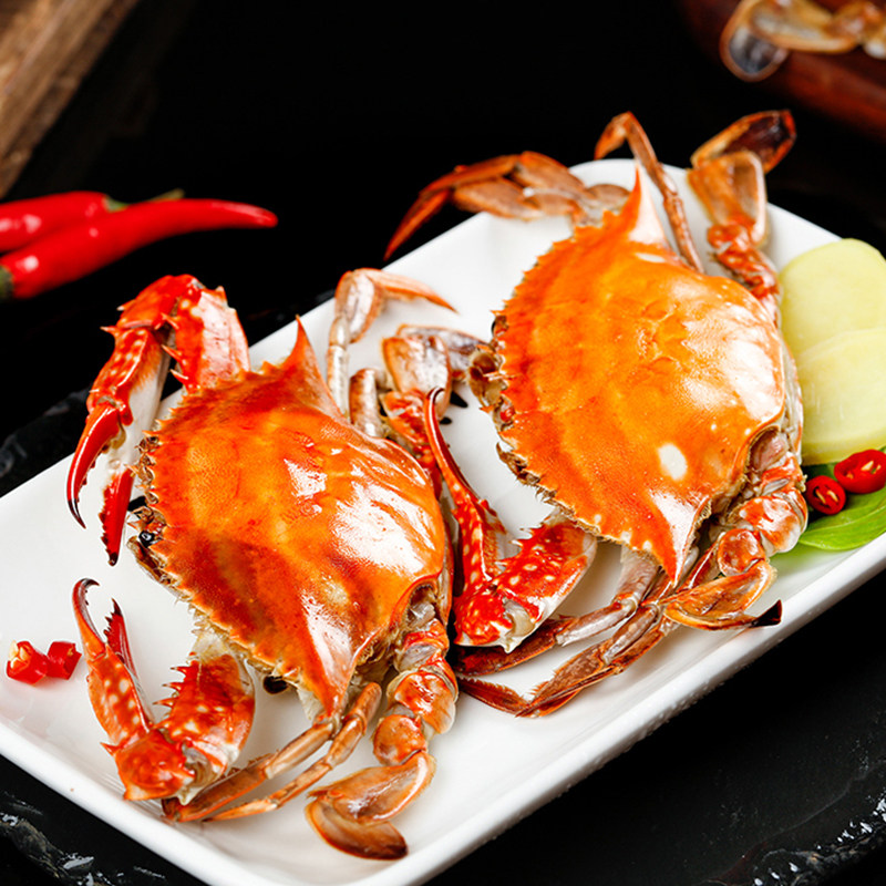 舟山【冻蟹】三疣梭子蟹1000g（4只装）每只约4-5两总重2斤,水产肉类/新鲜蔬果/熟食,梭子蟹,淘宝优惠券,粉丝福利购,淘宝优惠卷