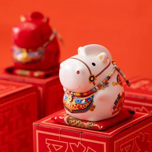 2026 Year of the Horse Ornament Ceramic Piggy Bank Birthday