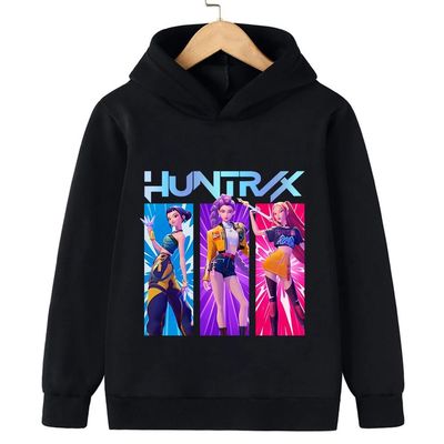KPop Demon Hunter Rumi Derpy Cartoon Girls Boy Hooded Sweats