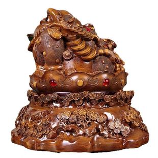 ornament toad large three Lucky legged golden