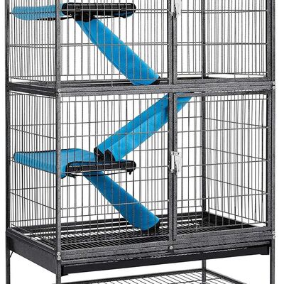 4-Tier 54 Inch Height Cat Kittens Enclosure Ferret Cage Play