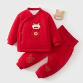 Clothes Baby Boutique Thicken Boy Quilted Winter Set Warm