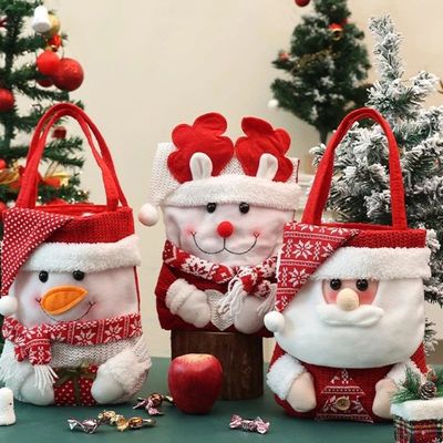 Apple bag,  Red Christmas Knitted Gifts Bags Candy Bags OldM