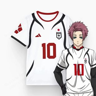 Mens Jersey Anime Sae Blue Itoshi Lock Playing Print Role