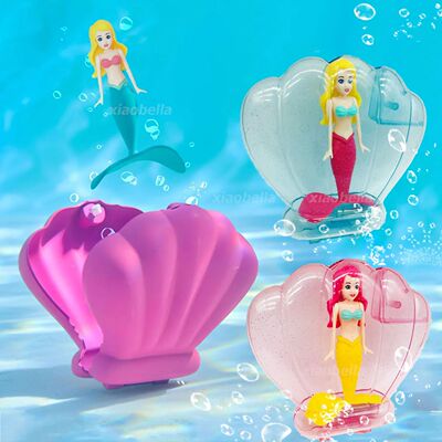 Mermaid Dive Toys Transparent Shell Bath Toys Colorful Merma