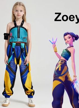 New Anime Kids Girl Roleplay Cosplay Costumes Zoey Full Cost