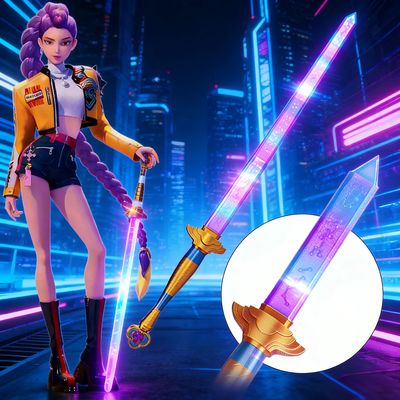 Demon Hunter Hight Quality Cosplay Rumi Sword With Symbol Ou