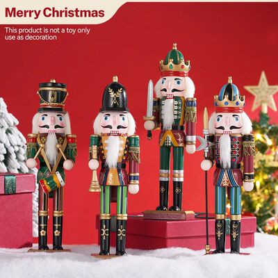 30cm Nutcracker Puppet Soldier Ornament Doll Merry Christmas