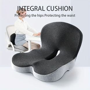 Ergonomic Seat Cushion with Backrest,Soft, Supportive, and W
