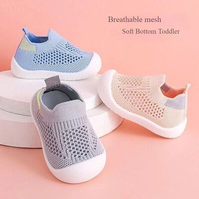 Breathable Knit Mesh Walking Shoes for Kids Spring Summer So